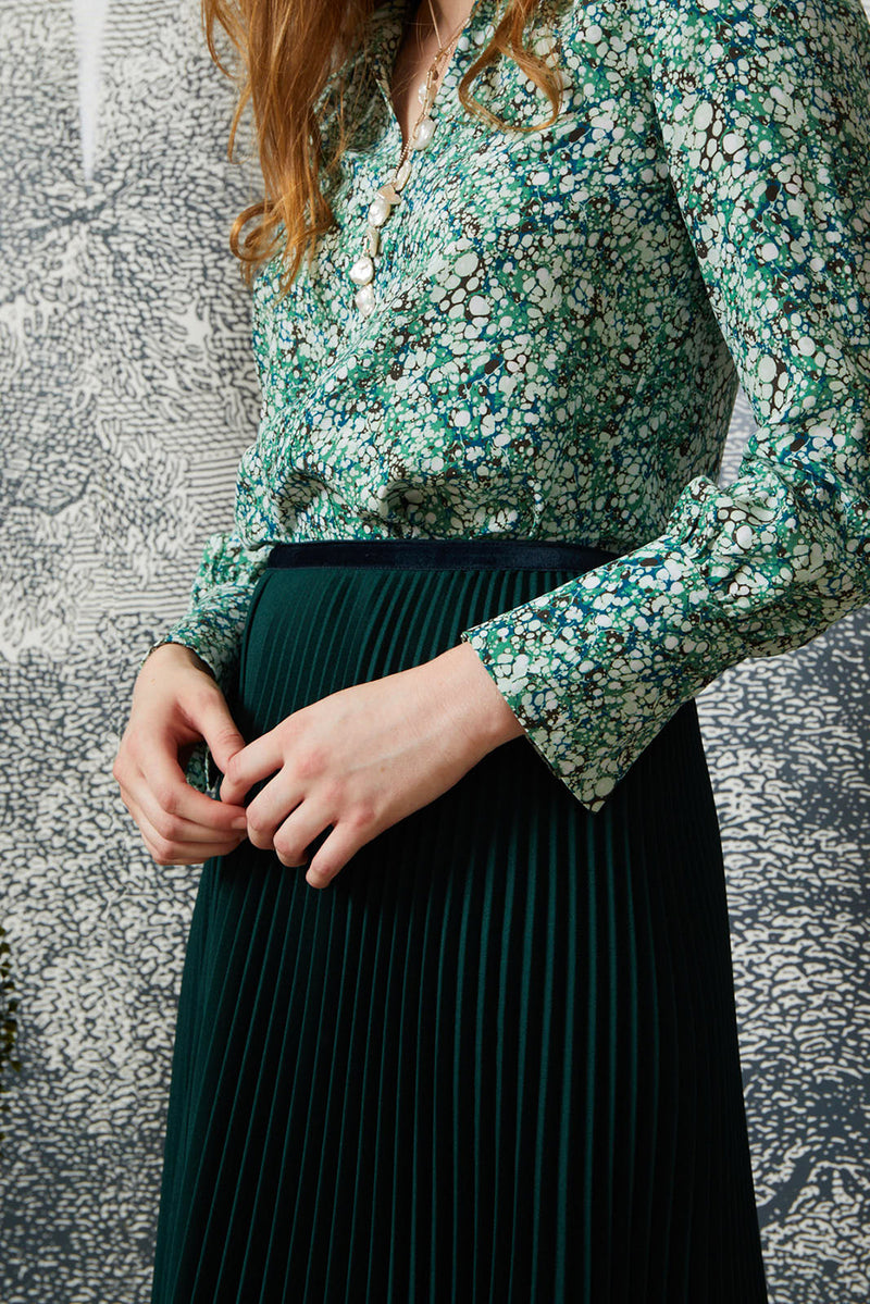 Pleated Skirt - Hunter