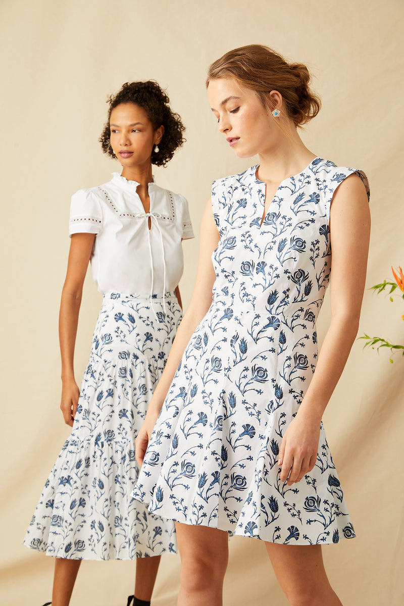 Toledo Dress - Navy Pomegranate