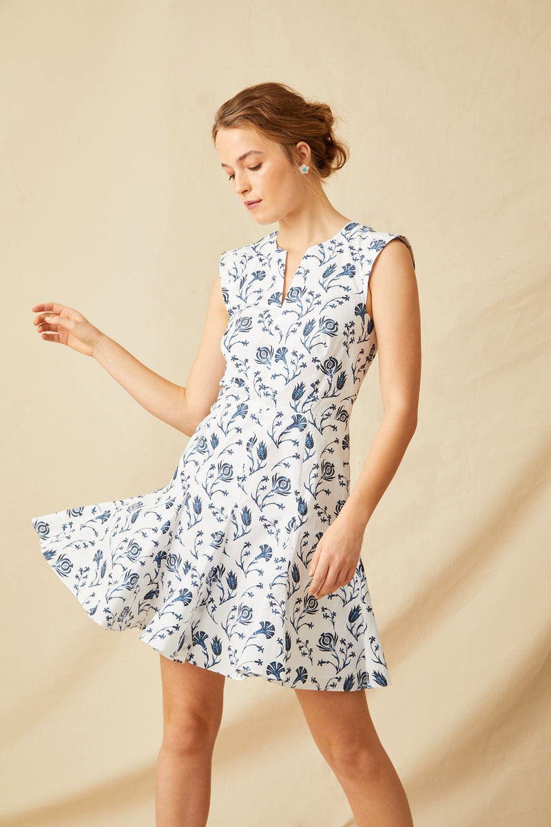 Toledo Dress - Navy Pomegranate