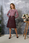 Linden Skirt - Maroon