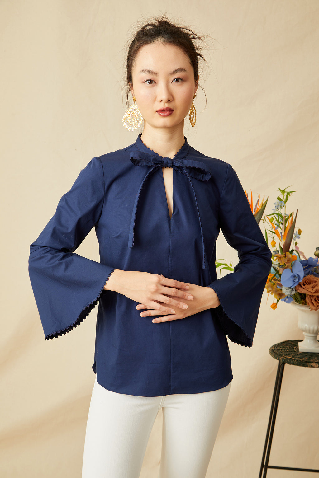 Matador Blouse - Navy