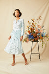 Luna Dress - Blue Flora