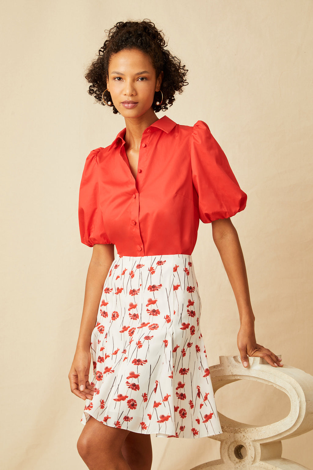 Poppy Blouse - Chili