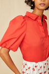 Poppy Blouse - Chili