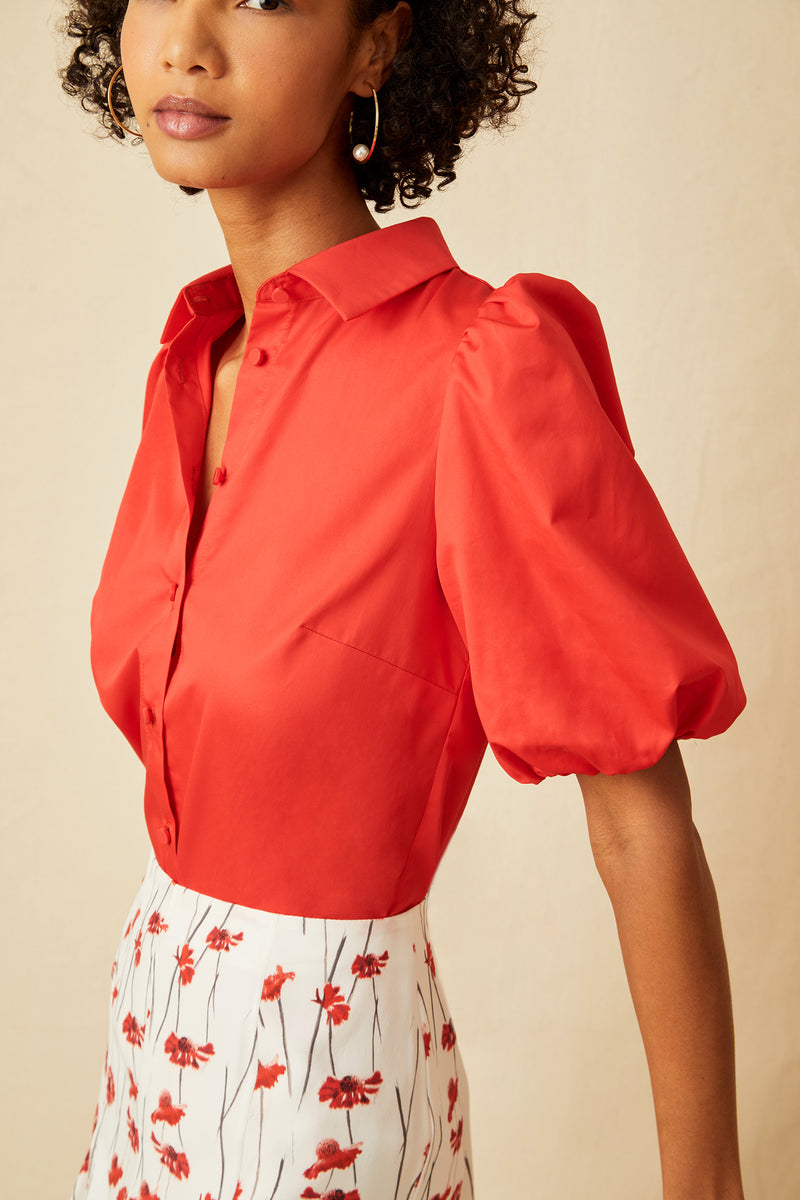 Poppy Blouse - Chili