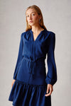 Fit and Flare Shirtdress - Navy