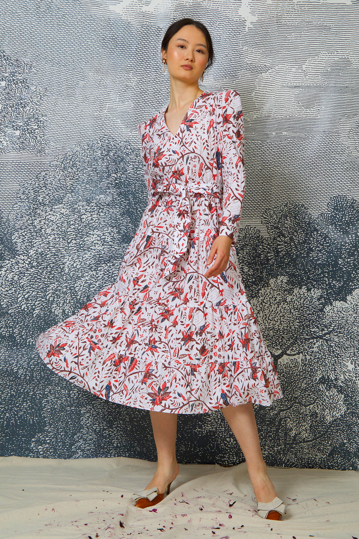 Dandelion Dress - Red Lily Batik