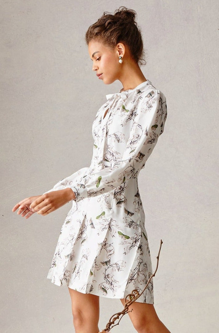 Essex Dress - Olive Butterfly