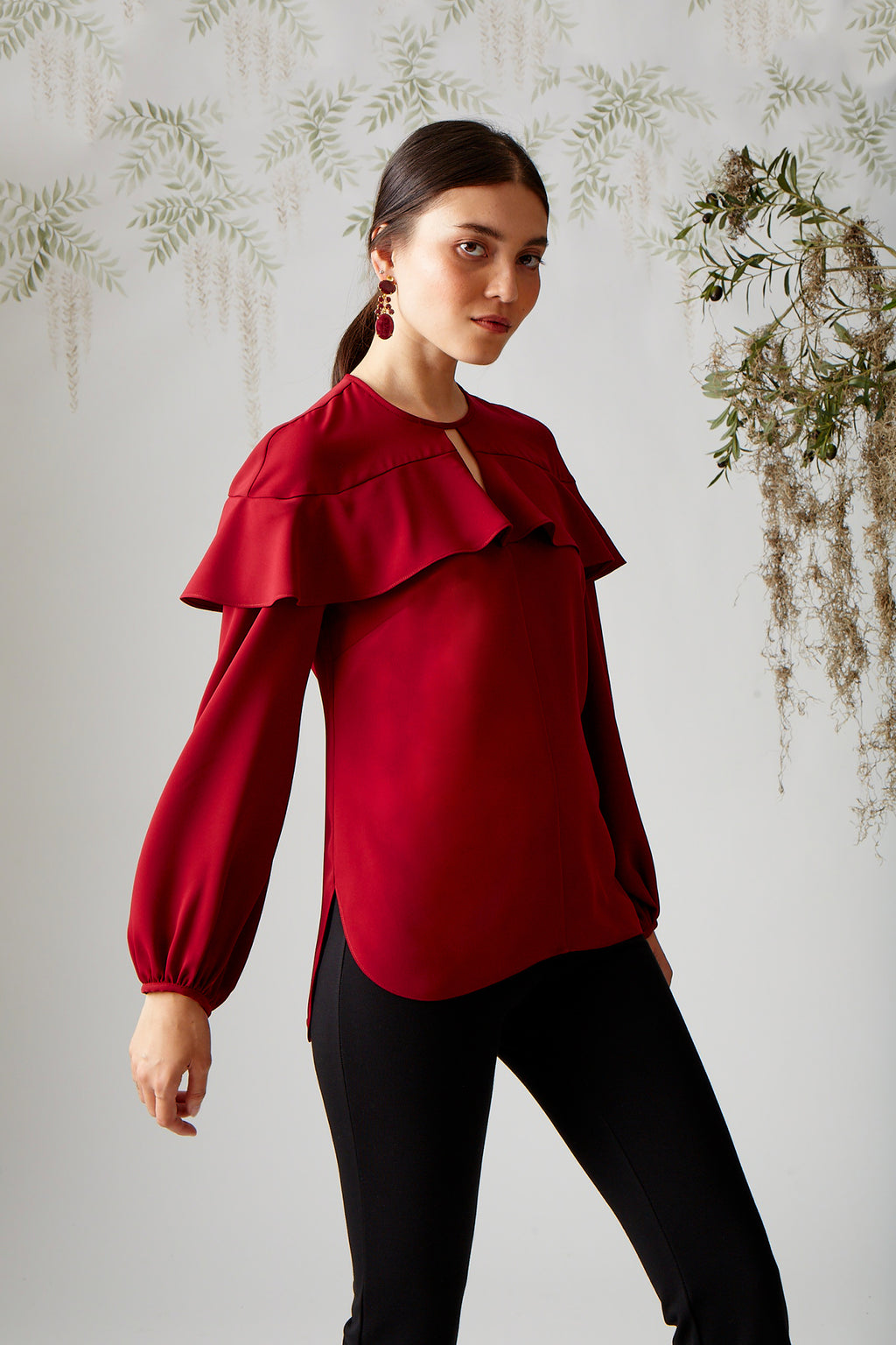 Sierra Blouse - Burgundy