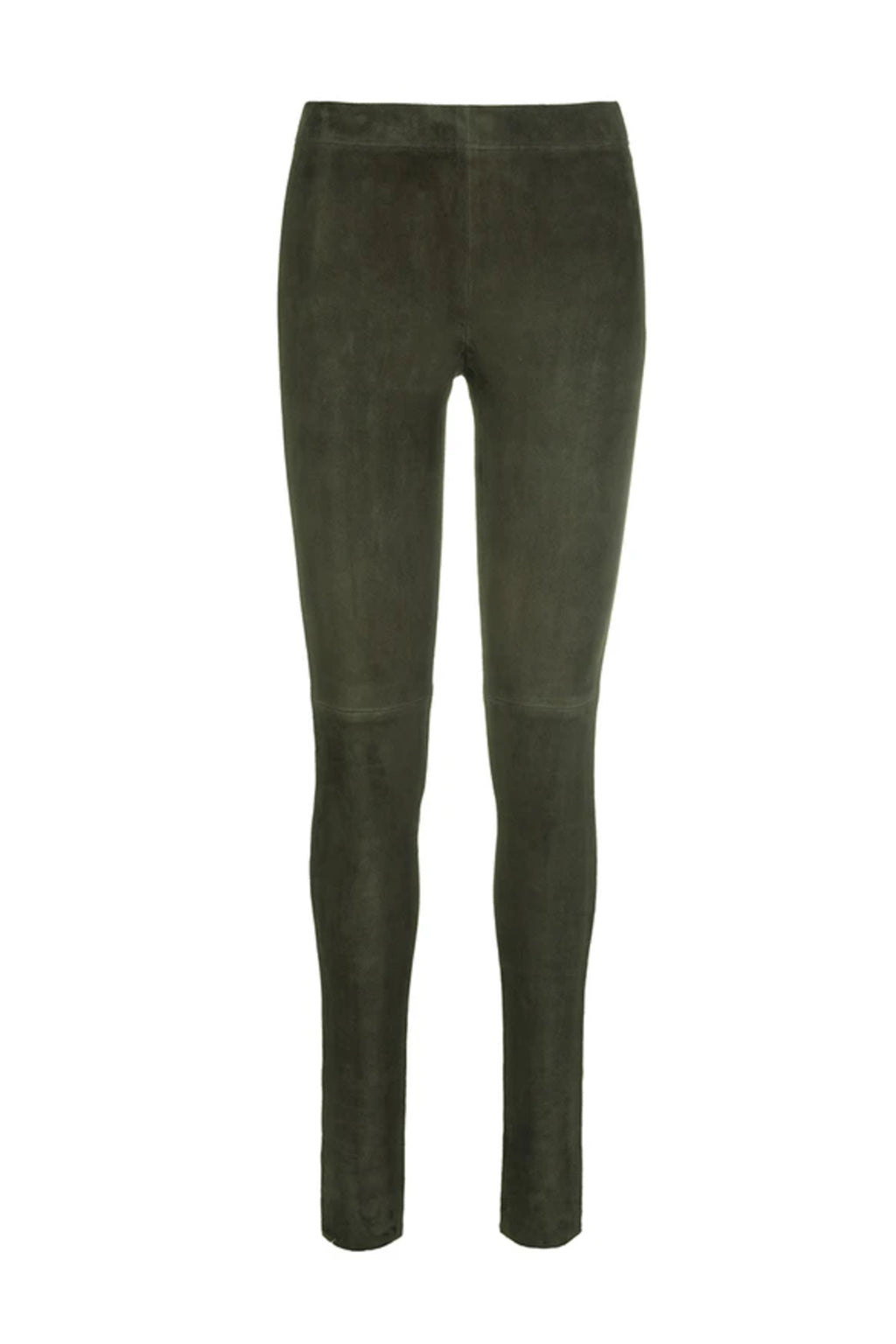 Suede Leggings - Olive