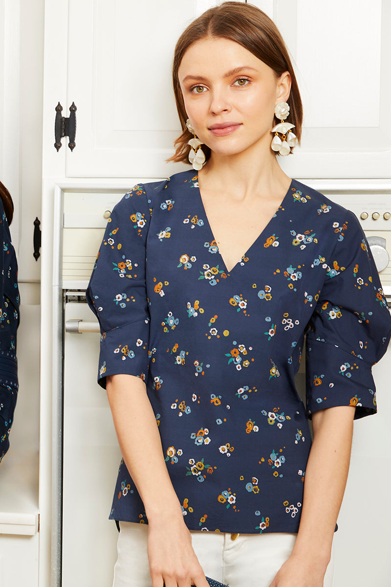 Prairie Blouse - Meadow Print
