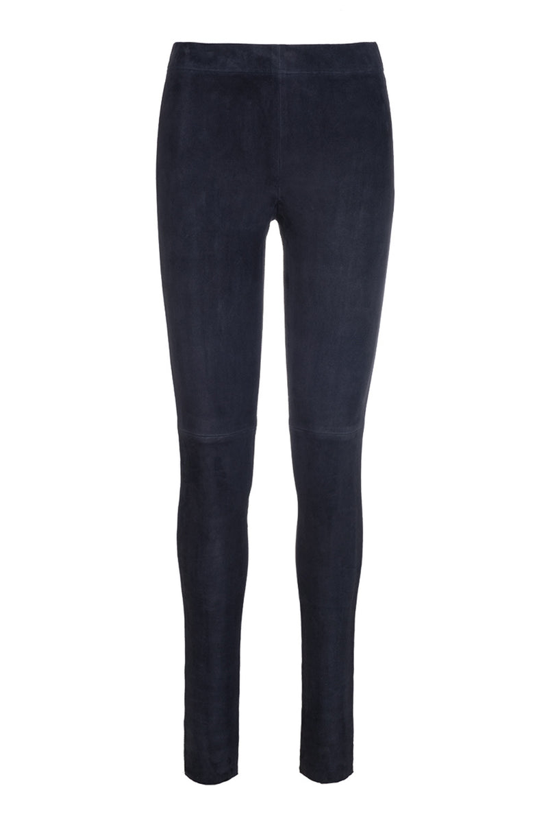 Suede Leggings - Navy